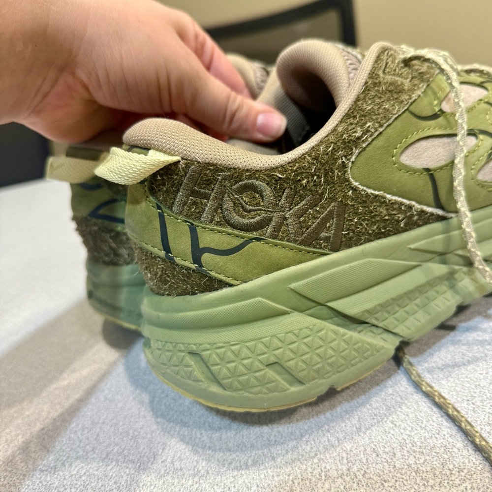 Hoka Green and Gray Athletic Shoes - Picture 2 of 10